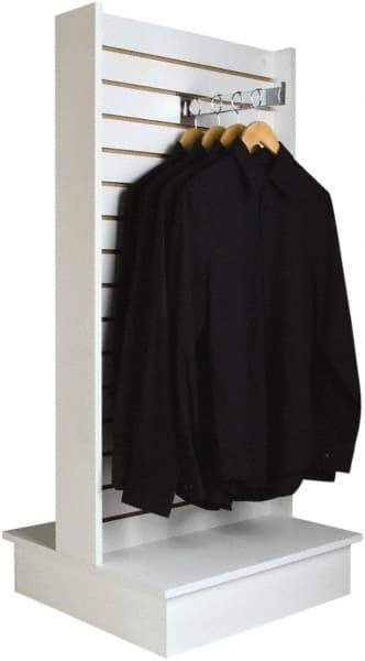 ECONOCO - 25-1/2" Wide, 54 High, Open Shelving Accessory/Component - Melanime Density Fiberboard, 24" Deep, Use with Slatwall Accessories - Americas Industrial Supply