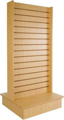 ECONOCO - 25-1/2" Wide, 54 High, Open Shelving Accessory/Component - Melanime Density Fiberboard, 24" Deep, Use with Slatwall Accessories - Americas Industrial Supply