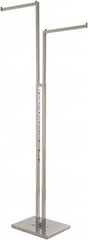 ECONOCO - 72 High, Open Shelving Accessory/Component - Steel, Chrome Finish, Use with Free Standing Garment Rack - Americas Industrial Supply