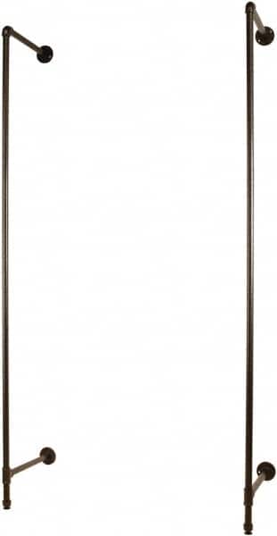 ECONOCO - 96 High, Open Shelving Accessory/Component - Steel, Anthracite Finish, 19-1/2" Deep, Use with Pipe System Outrigger - Americas Industrial Supply