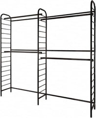 ECONOCO - 16" Wide, 88 High, Open Shelving Accessory/Component - Steel, Semi-Gloss Finish, 96" Long, Use with Ladder System - Americas Industrial Supply