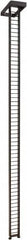 ECONOCO - 1-1/2" Wide, 87-1/2 High, Open Shelving Accessory/Component - Steel, Matte Finish, 7-1/2" Deep, Use with Mini-Ladder System - Americas Industrial Supply