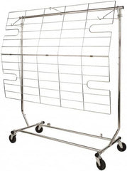 ECONOCO - 38 High, Open Shelving Accessory/Component - Steel, Chrome Finish, 50" Long, Use with RCS/1, RCS/2, RCW/4 - Americas Industrial Supply