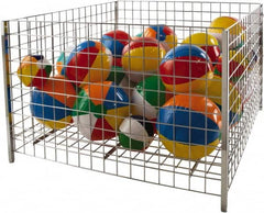 ECONOCO - 48" Long x 48" Wide x 32" High Steel Basket-Style Bulk Container - Americas Industrial Supply