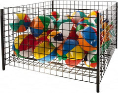 ECONOCO - 48" Long x 48" Wide x 32" High Steel Basket-Style Bulk Container - Americas Industrial Supply