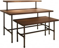 ECONOCO - 54" Long x 14" Wide x 12" High Stationary Table Nesting Topper - Dark Brown, Melamine Top - Americas Industrial Supply