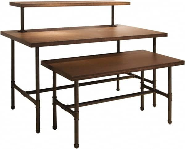 ECONOCO - 48" Long x 24" Wide x 24" High Stationary Nesting Table - Dark Brown, Melamine Top - Americas Industrial Supply