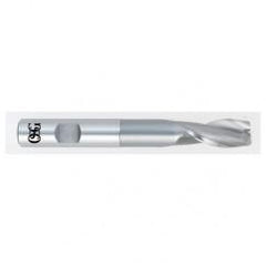 3/16 Dia. x 2-11/16 Overall Length 2-Flute Square End HSS-CO SE End Mill-Round Shank-Center Cutting-Uncoated - Americas Industrial Supply