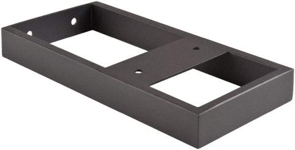 ECONOCO - Black Matte Finish Anchor Bracket - 12-3/4" Long, 6" Wide - Americas Industrial Supply