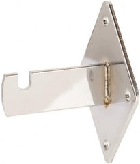 ECONOCO - Chrome Coated Wall Bracket - 3-3/4" Long, 3" Wide - Americas Industrial Supply