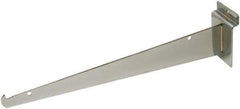 ECONOCO - Satin Chrome Coated Shelf Bracket - 12" Long - Americas Industrial Supply