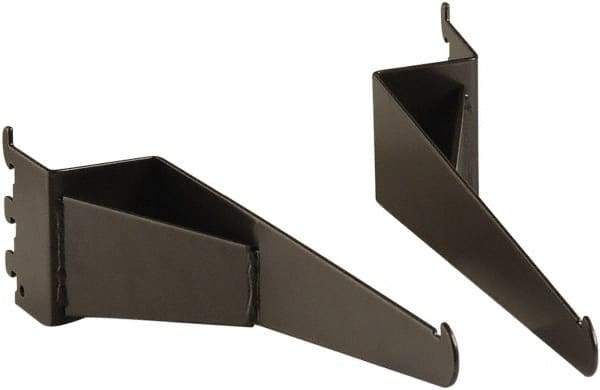 ECONOCO - Anthracite Coated Shelf Bracket - 13" Long, 2" Wide - Americas Industrial Supply