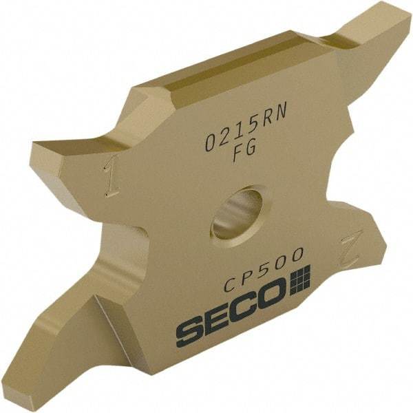 Seco - 2503005X4GKL Grade TGH1050, 0.04" Cutting Width Carbide Grooving Insert - 0.169" Max Depth of Cut, Left Hand, 0.05mm Corner Radius - Americas Industrial Supply