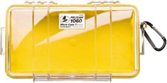 Pelican Products, Inc. - 5-9/16" Wide x 2-5/8" High, Clamshell Hard Case - Clear/Yellow, Polycarbonate - Americas Industrial Supply