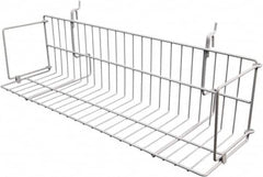 ECONOCO - 6-1/2 High, Open Shelving Accessory/Component - Steel, Epoxy Finish, 23-1/2" Long, Use with Slatwall, Gridwall or Slotted Standard Brackets - Americas Industrial Supply