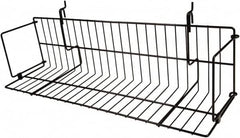 ECONOCO - 6-1/2 High, Open Shelving Accessory/Component - Steel, Epoxy Finish, 23-1/2" Long, Use with Slatwall, Gridwall or Slotted Standard Brackets - Americas Industrial Supply