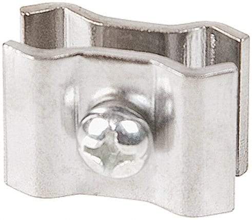 ECONOCO - Open Shelving Accessory/Component - Steel, Chrome Finish, Use with Grid Panels - Americas Industrial Supply