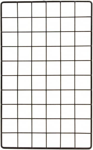 ECONOCO - 10" Wide, Open Shelving Accessory/Component - Steel, 16" Long, Use with Grid Panels & Cubbies - Americas Industrial Supply