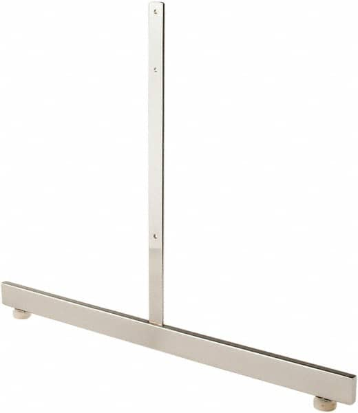 ECONOCO - 19-1/2 High, Open Shelving Accessory/Component - Steel, Chrome Finish, 24" Long, Use with Grid Panels - Americas Industrial Supply