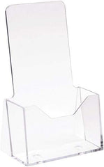 ECONOCO - 4" Wide x 9" High, 1 Compartment, Acrylic Literature Holder - Clear, 3-1/8" Compartment Width x 1-5/8" Compartment Depth x 3-1/8" Compartment Height - Americas Industrial Supply