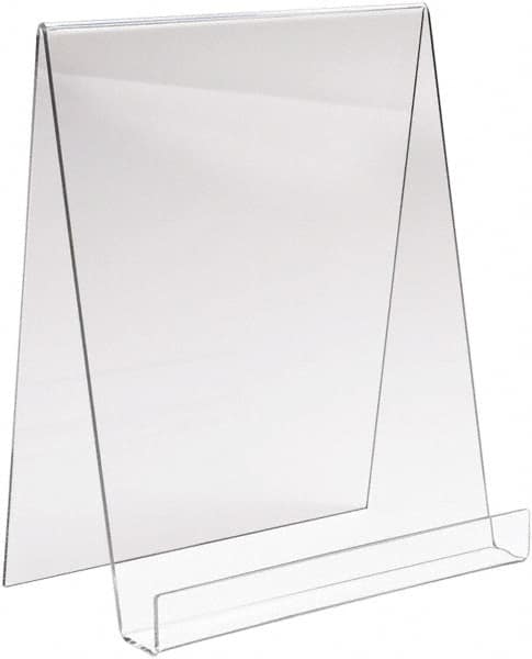 ECONOCO - 9" Wide x 11" High, Acrylic Display Easel - Clear - Americas Industrial Supply