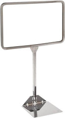 ECONOCO - 11 Inch Wide x 7 Inch High Sign Compatibility, Acrylic Round Frame Sign Holder - Clear, 7 Inch Holder Height, Holds 1 Sign - Americas Industrial Supply