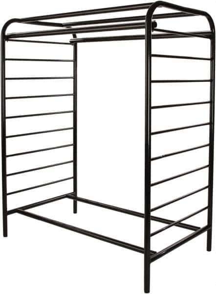 ECONOCO - Black Double Center Floor Display Rack - 48" Wide x 58" High x 28" Deep - Americas Industrial Supply