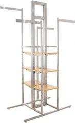 ECONOCO - 8 Shelf, 4-Way Display Rack - 24" Wide x 72" High x 44" Deep - Americas Industrial Supply