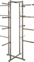 ECONOCO - Chrome Folding Display Rack Tower - 19-1/2" Wide x 61" High - Americas Industrial Supply