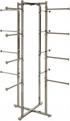 ECONOCO - Chrome Folding Display Rack Tower - 19-1/2" Wide x 61-1/2" High - Americas Industrial Supply