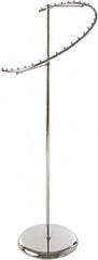 ECONOCO - Chrome Spiral Costumer Display Rack - 24" Wide x 67" High - Americas Industrial Supply