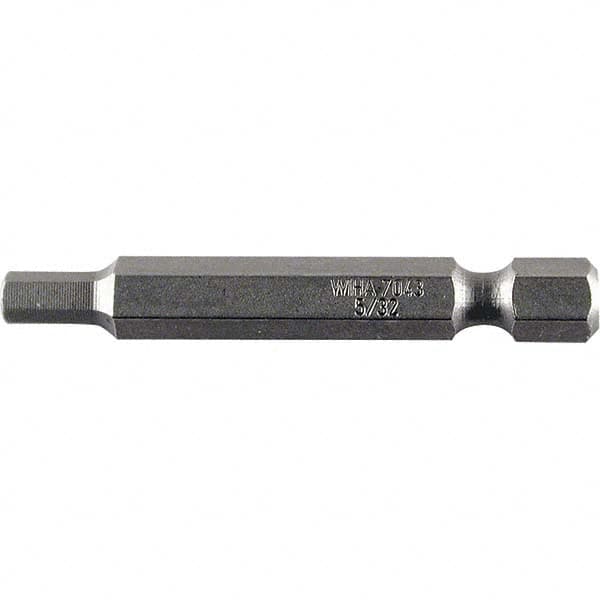 Wiha - 3mm Hex Power Bit - 1/4" Drive, 50mm OAL - Americas Industrial Supply