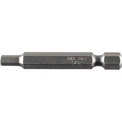 Wiha - 3mm Hex Power Bit - 1/4" Drive, 50mm OAL - Americas Industrial Supply