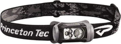 Princeton Tec - White LED Bulb, 150 Lumens, Hands-free Flashlight - Black Plastic Body, 3 AAA Alkaline Batteries Included - Americas Industrial Supply