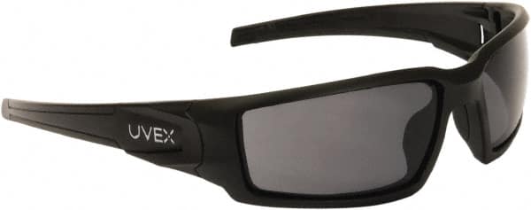 Uvex - Gray Lenses, Framed Safety Glasses - Anti-Fog, Scratch Resistant, Size Universal, Wrap Around - Americas Industrial Supply
