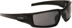 Uvex - Gray Lenses, Framed Safety Glasses - Anti-Fog, Scratch Resistant, Size Universal, Wrap Around - Americas Industrial Supply