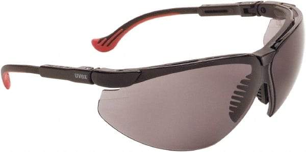 Uvex - Gray Lenses, Frameless Safety Glasses - Anti-Fog, Scratch Resistant, Adjustable Temples, Size Universal, Wrap Around - Americas Industrial Supply