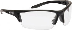 Uvex - Clear Lenses, Frameless Safety Glasses - Scratch Resistant, Adjustable Temples, Size Universal, Wrap Around - Americas Industrial Supply
