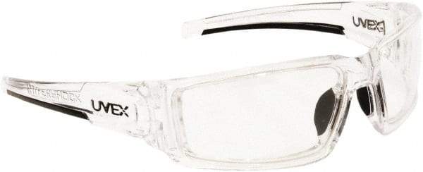 Uvex - Clear Lenses, Framed Safety Glasses - Anti-Fog, Scratch Resistant, Size Universal, Wrap Around - Americas Industrial Supply