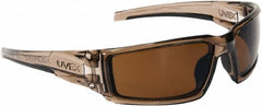Uvex - Espresso Lenses, Framed Polarized Glasses - Scratch Resistant, Size Universal, Wrap Around - Americas Industrial Supply