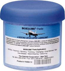 Boelube - BoeLube, 12 oz Jar Cutting Fluid - Paste, For Bending, Forming, Near Dry Machining (NDM) - Americas Industrial Supply