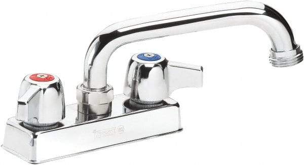 Krowne - Standard, Two Handle Design, Deck Mount, Laundry Faucet - Color Coded Handle - Americas Industrial Supply