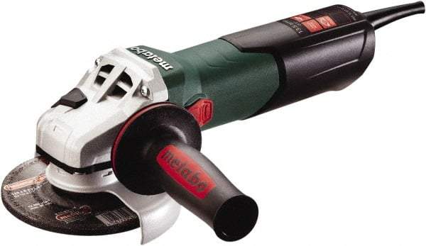 Metabo - 5" Wheel Diam, 2,800 to 9,600 RPM, Corded Angle & Disc Grinder - 5/8-11 Spindle, 120 Volts, 13.5 Amps - Americas Industrial Supply