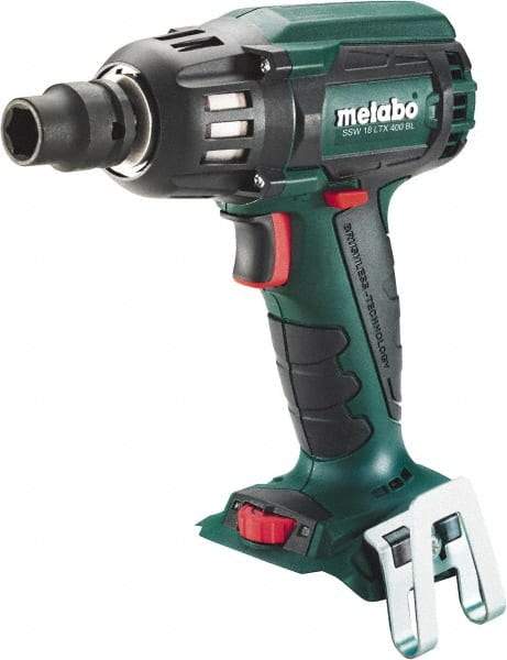 Metabo - 1/2" Drive 18 Volt Pistol Grip Cordless Impact Wrench & Ratchet - 2,150 RPM, 295 Ft/Lb Torque, Lithium-Ion Batteries Not Included - Americas Industrial Supply