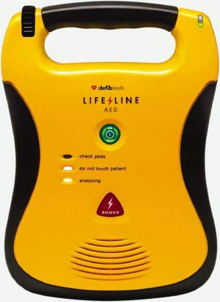 Defibtech - Adult Pad Defibrillator - 9 Volt and Nonrechargeable Lithium Battery Included - Americas Industrial Supply