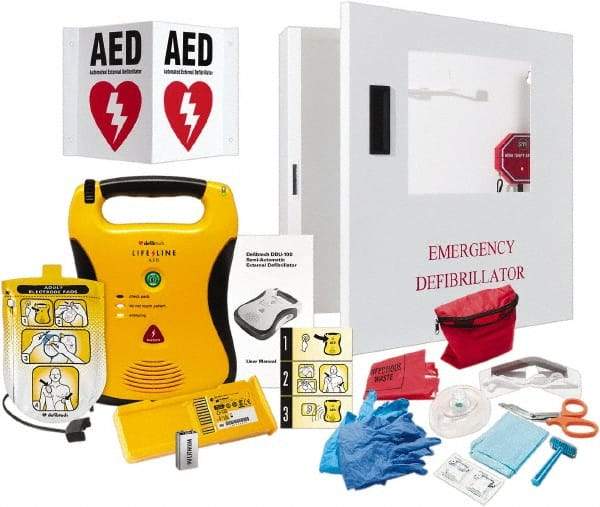Defibtech - Adult Pad Defibrillator - Nonrechargeable Lithium Battery Included - Americas Industrial Supply