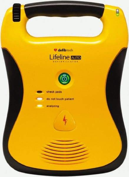 Defibtech - Adult Pad Defibrillator - 9 Volt and Nonrechargeable Lithium Battery Included - Americas Industrial Supply