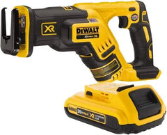 DeWALT - 20V, 0 to 2,900 SPM, Cordless Reciprocating Saw - 1-1/8" Stroke Length, 14-1/2" Saw Length, 1 Lithium-Ion Battery Included - Americas Industrial Supply