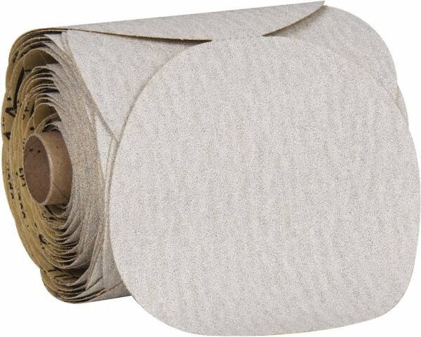 3M - 5" Diam, 80 Grit Aluminum Oxide Adhesive PSA Disc - Medium Grade, Brown, Cloth Backing, Flexible, Use with Random Orbital Sanders - Americas Industrial Supply