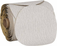 3M - 5" Diam, 80 Grit Aluminum Oxide Adhesive PSA Disc - Medium Grade, Brown, Cloth Backing, Flexible, Use with Random Orbital Sanders - Americas Industrial Supply